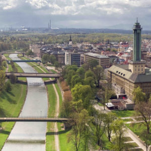 Вид на місто Острава, Чехія